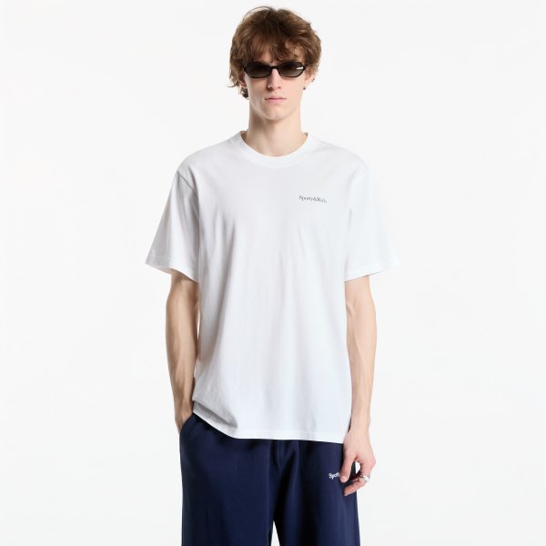 Tričko Sporty & Rich Serif Logo Tshirt UNISEX White XS