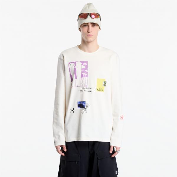 Tričko Haglöfs LS Tee Beigetu UNISEX Beige L