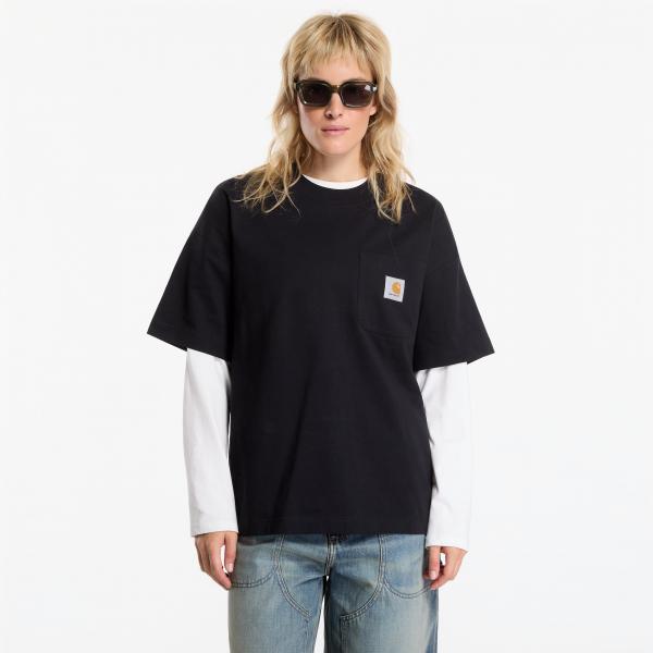 Tričko Carhartt WIP S/S Work Pocket T-Shirt UNISEX Black M