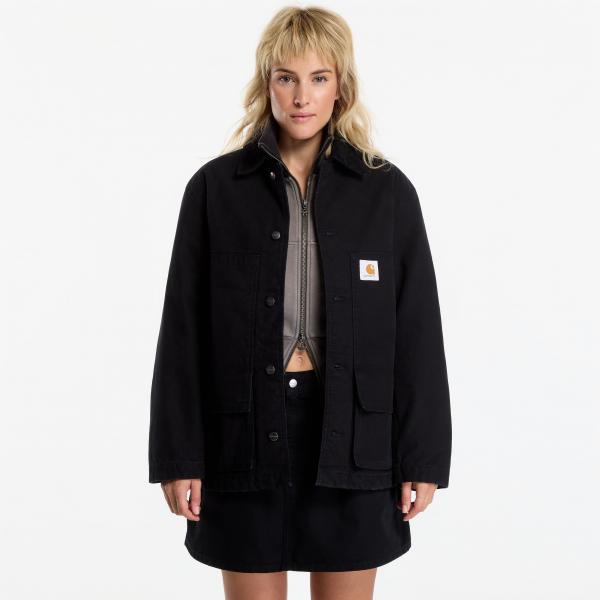 Bunda Carhartt WIP Lander Coat UNISEX Black/ Black Stone Washed M