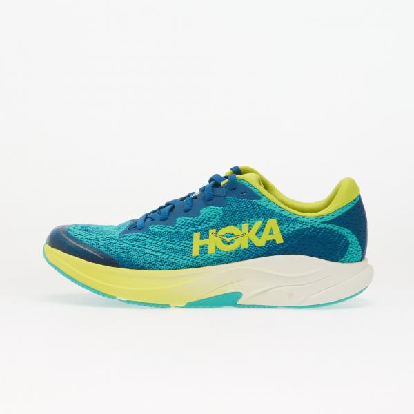 Hoka® Y Rincon 4 Big Kids Electric Aqua/ Neon Hoka Citrus 6.5