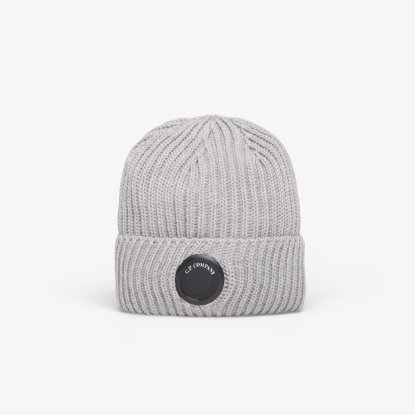 Čepice C.P. Company Knit Cap Moon Melange Grey Universal