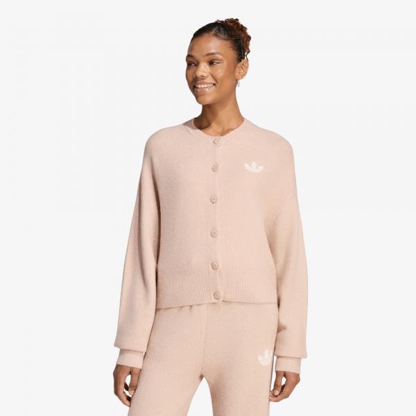 Svetr adidas Essentials Knit Cardigan Wonder Taupe L