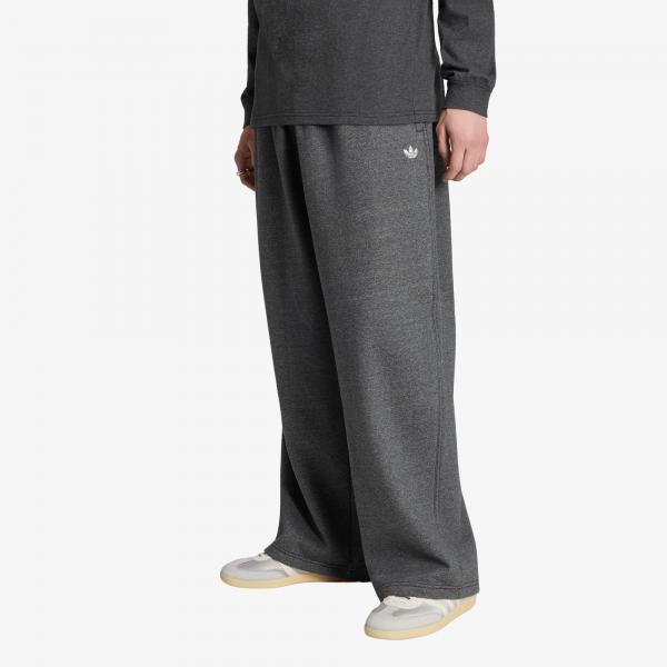 Kalhoty adidas Trefoil Essentials Melange Baggy Open Hem Dark Grey Heather L