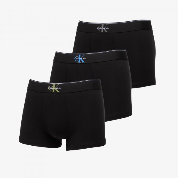 Trenky Calvin Klein Trunk 3-Pack Black M