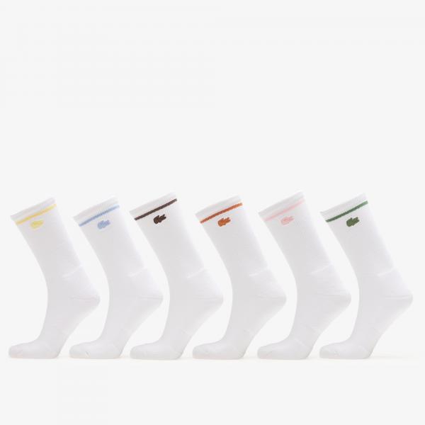 Ponožky Lacoste Crew Socks White 39-42