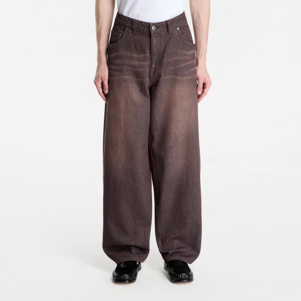 Džíny Dime Baggy Denim Pants Sandblasted Dark Brown 34