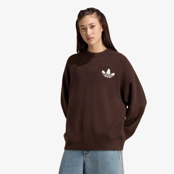 Svetr adidas Originals Athl Dept Knitted Sweater Aurora Coffee XS