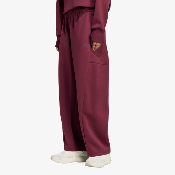 Tepláky adidas Soft Lux Winter Knit Barrel Pants Maroon L