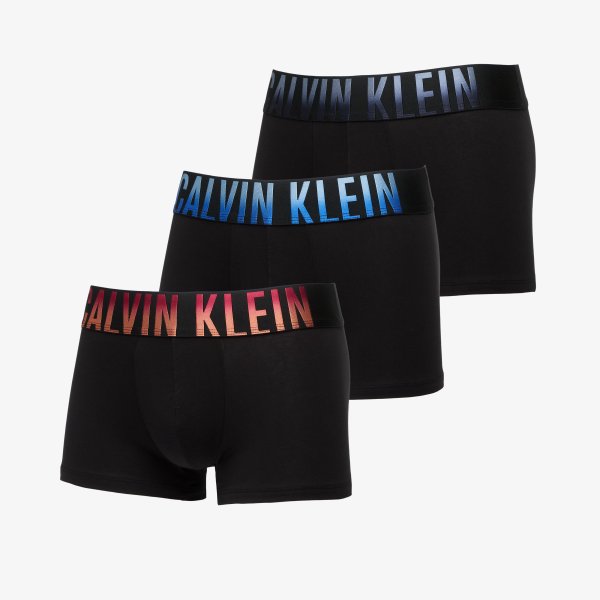 Trenky Calvin Klein Trunk 3-Pack Black M