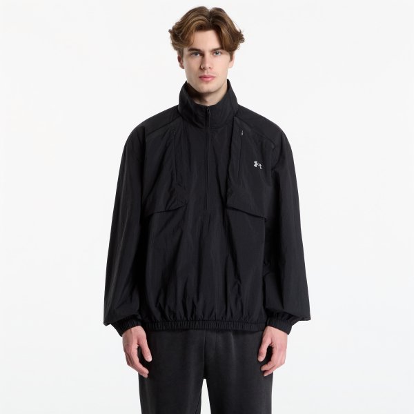 Větrovka Under Armour Unstoppable Woven Half Zip Solid Ultimate Black L