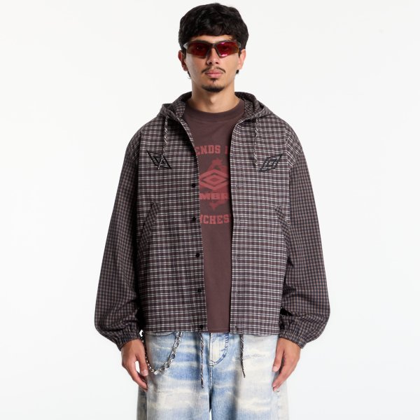 Bunda Umbro Double Plaid Jacket Dark Brown L