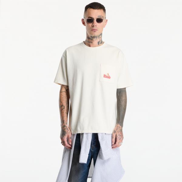 Tričko Rhude American Spirit Pocket Tee Vintage White/ Red L