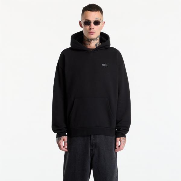 Mikina Obey Treble Extra Heavy Hood Black M