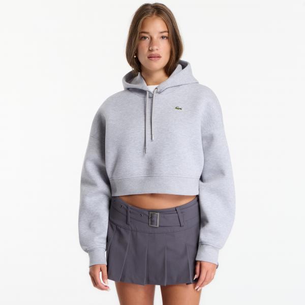 Mikina Lacoste Zipped Hoodies Silver Chine 38