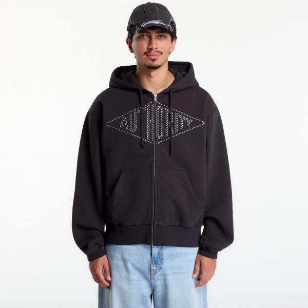 Mikina Umbro Authority Zipped Hoodie Washed Black L