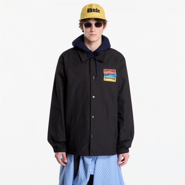 Bunda Thrasher Sticker Coach Jacket Black S