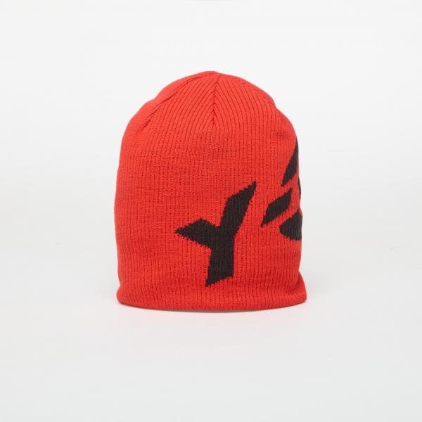Čepice Y-3 Graphic Logo Beanie Red/ Black M