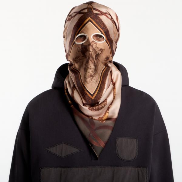 Šála Umbro Belt Masked Foulard Brown Olive Beige Universal