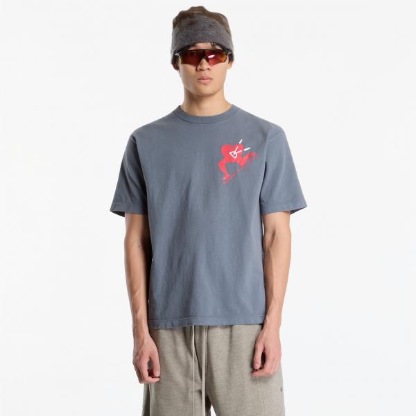 Tričko District Vision California Cotton Tee UNISEX Run With Heart Coastal Grey XL