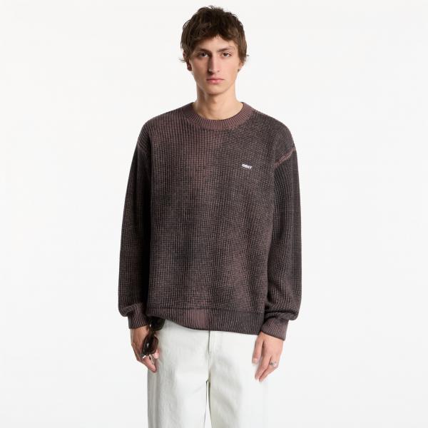 Svetr Obey Spray Effect Sweater Morel Multi M