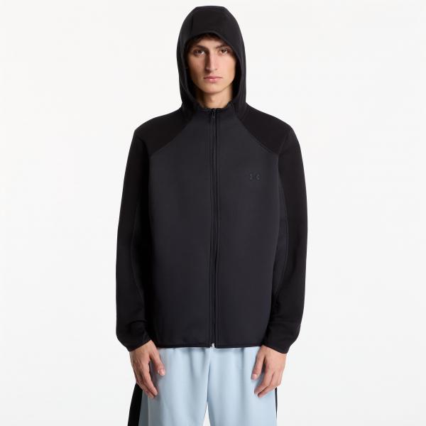 Mikina Under Armour Unstoppable Flc Txtrd FZ Ultimate Black/ Black XXXL