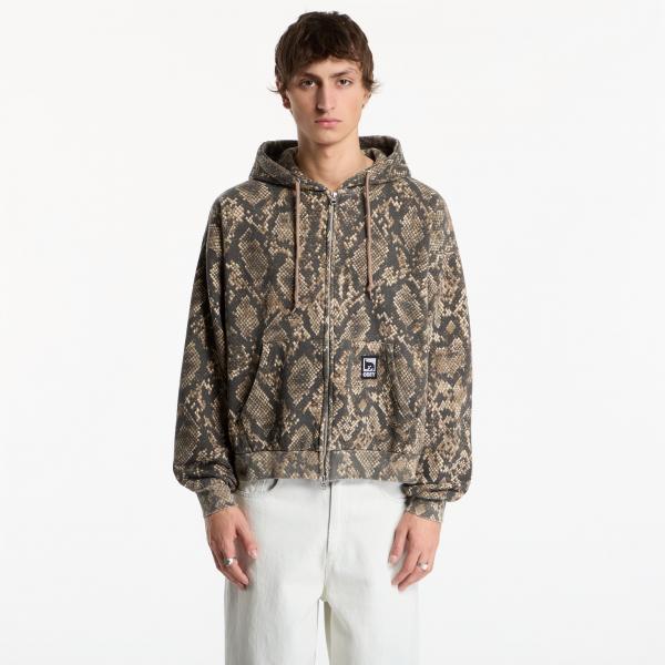 Mikina Obey Post Zip Hood Dusty Vintage Rattlesnake XL