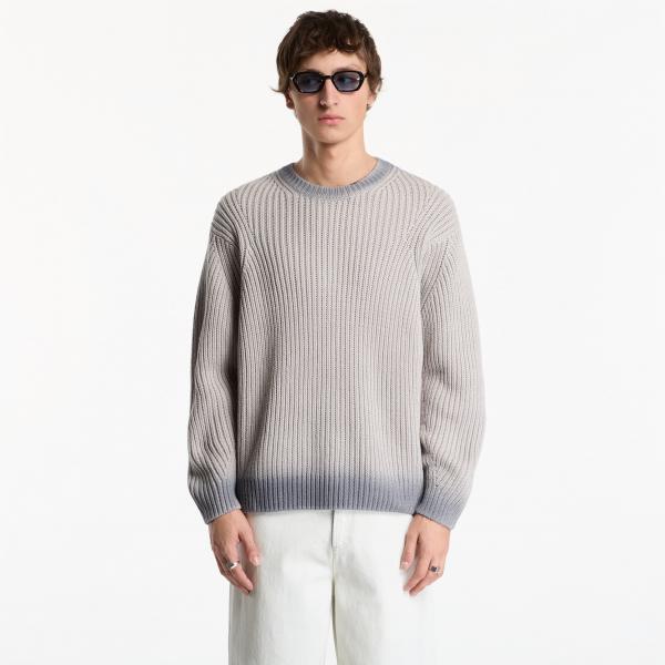 Svetr Obey Ian Faded Wash Sweater Grey Faded Wash L