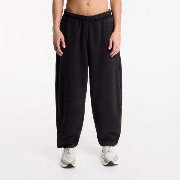 Tepláky Under Armour Icon HW Flc Washed Pants Ultimate Black/ Ultimate Black L