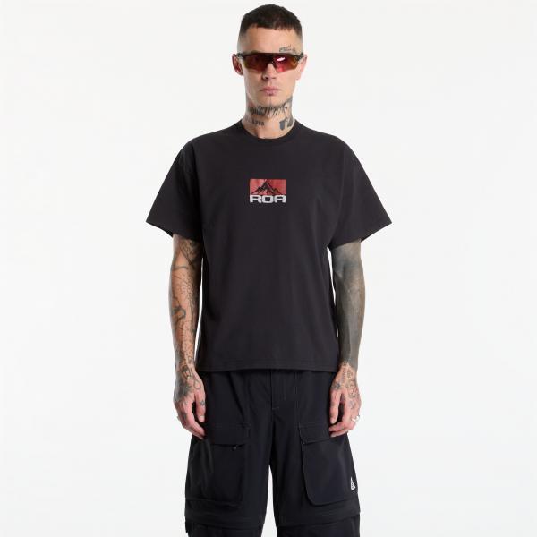 Tričko ROA Signal Mountain T-Shirt UNISEX Washed Black M