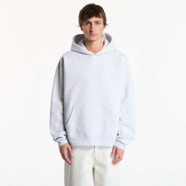 Mikina Obey Intercontinental Extra Heavy Hood Ash Grey M