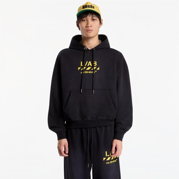 Mikina L/AB c/o Off-White™ Diag Garment Wash Hoodie Black M
