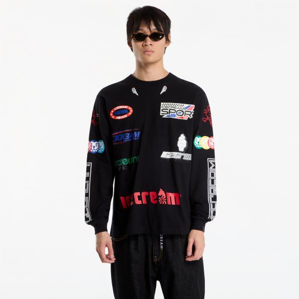 Tričko Billionaire Boys Club Icecream Pit Crew Ls T-Shirt Black L