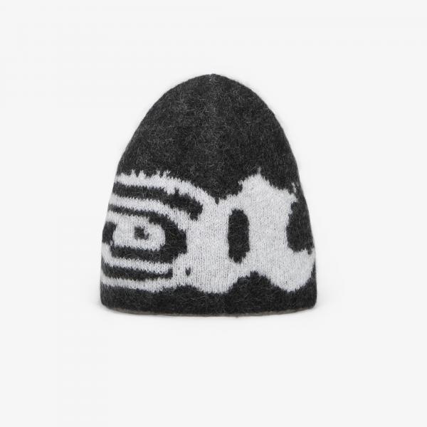 Čepice ROA Vortex Mohair Beanie Black White Universal