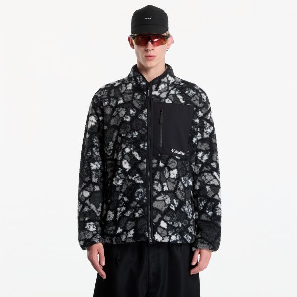 Mikina Columbia Mou/tain™ Printed Fleece Black Broken Ro XL