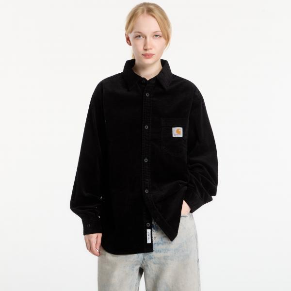 Košile Carhartt WIP L/S Loyde Shirt Black Rinsed L