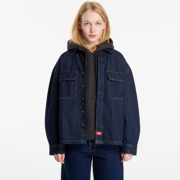 Košile Dickies Mechanic Oversized Denim Shirt Rinsed M