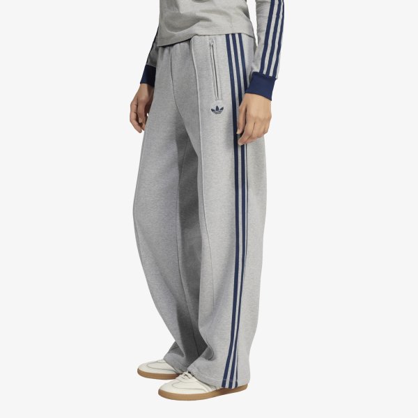 Tepláky adidas Engineered Rib Firebird Loose Track Pant Medium Grey Heather/ Night Indigo/ Magic Mauve S