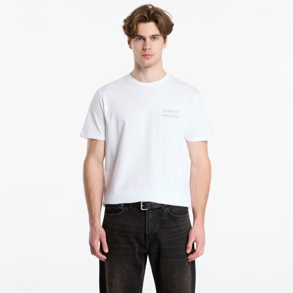 Tričko GUESS Ss Bsc City Bridge Tee Pure White Multi L
