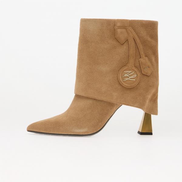 Karl Lagerfeld Jeans Debutante Pendulum Fold Down Bt Tan Suede 37