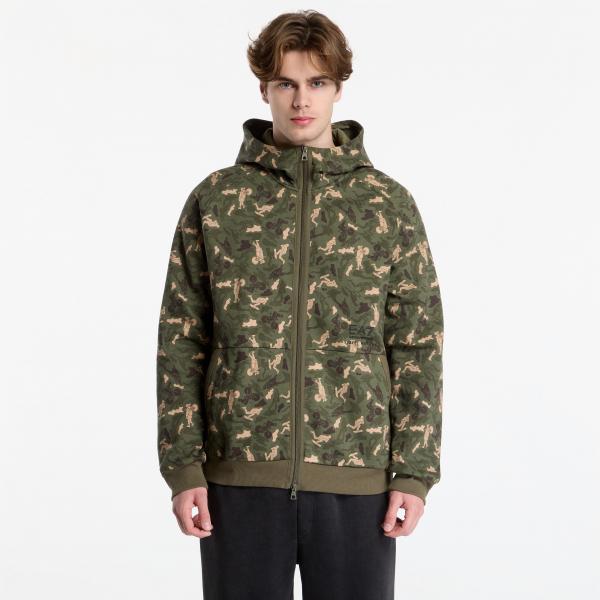 Mikina EA7 Emporio Armani Train Graphic Series M Hoodie Green Fancy Camou L