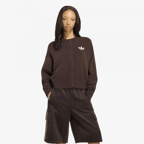 Svetr adidas Essentials Knit Cardigan Aurora Coffee XS