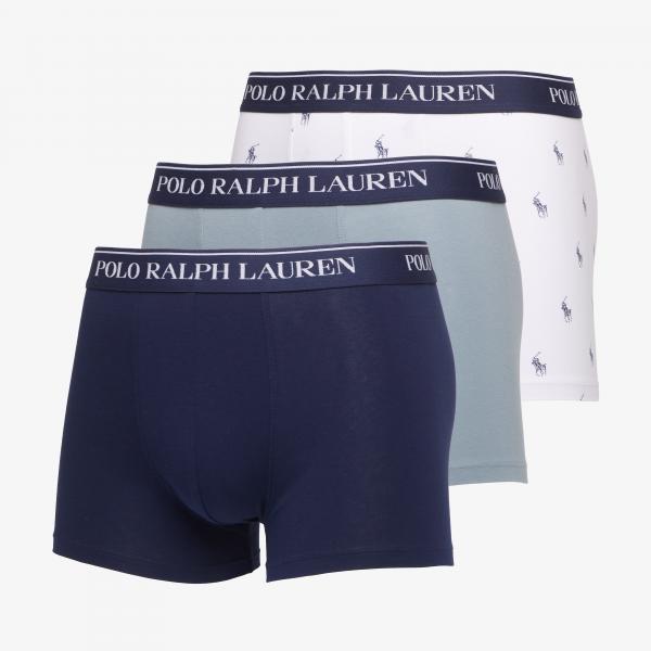 Boxerky Ralph Lauren Classic Trunk 3-Pack Blue S