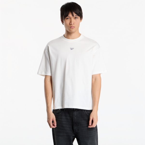 Tričko Reebok Elevated Varsity Boxy T-Shirt Chalk M