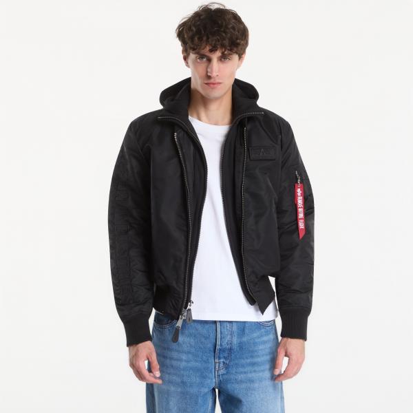 Bunda Alpha Industries MA-1 D-Tec Sleeve Embroidery Black/ Black XXL