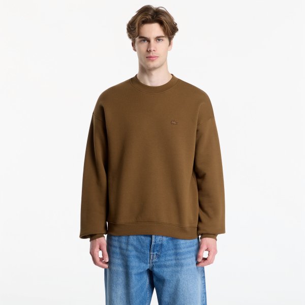 Mikina Lacoste Crewnecks Mascara Brown M