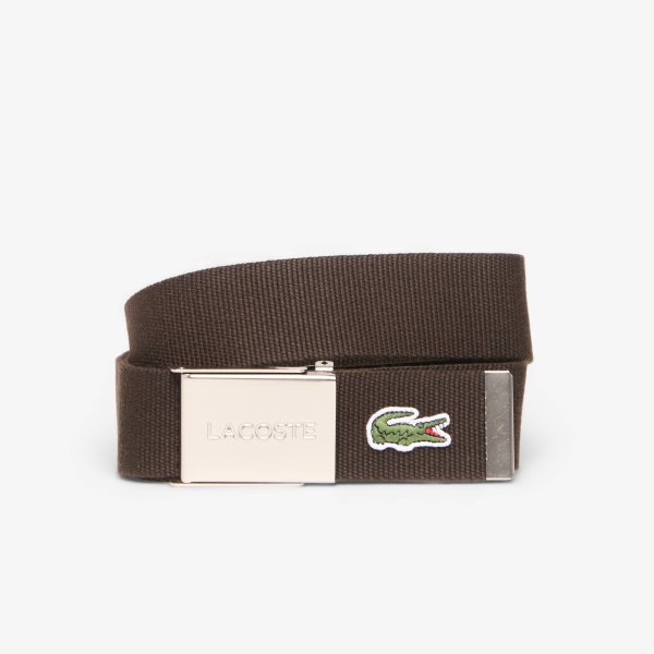Pásek Lacoste Woven Strap In Kit Belt Palmier Chine/Delft 110