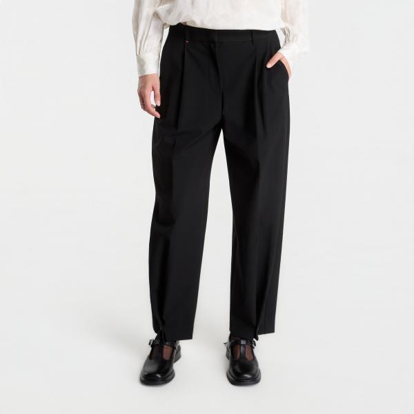 Kalhoty Tommy Hilfiger Bi-Stretch Barrel With Tab Black 40