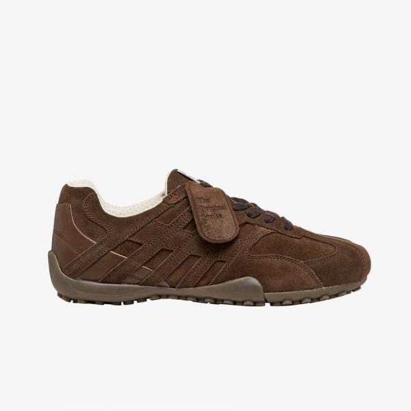 Tenisky Geox Snake Dark Brown EUR 41
