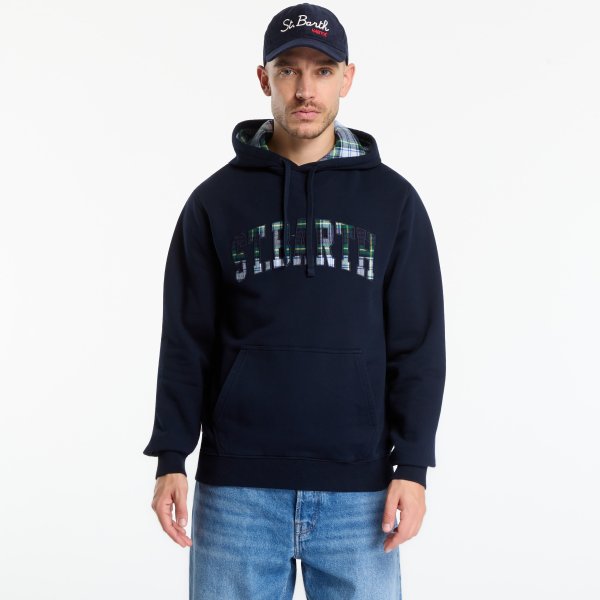 Mikina MC2 Saint Barth Tribeca Sweatshirt Tartan XL
